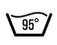 Lavaggio in acqua a temperatura massima 95°C